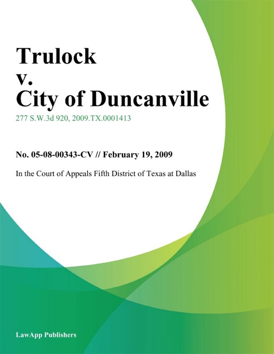 Trulock v. City of Duncanville