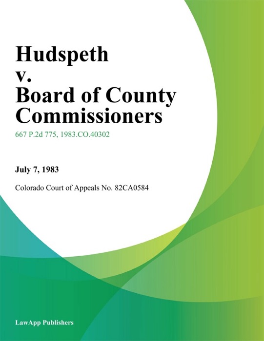 Hudspeth v. Board of County Commissioners