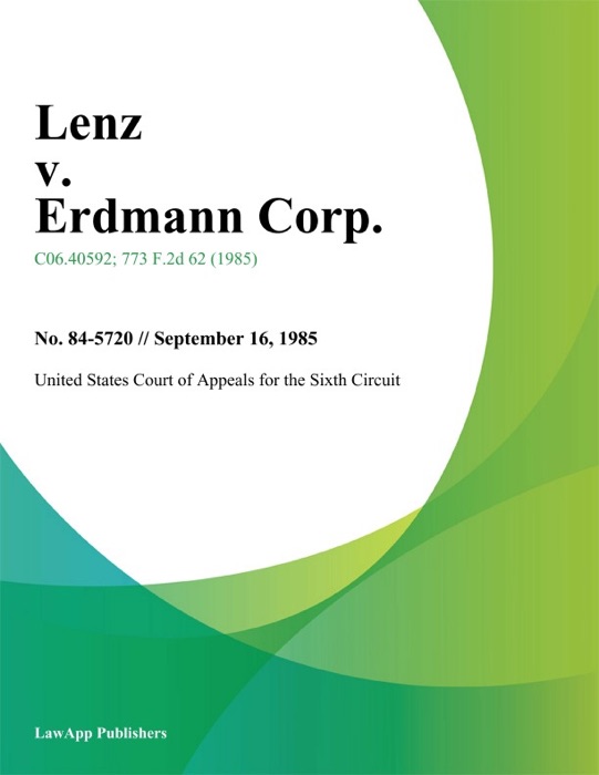 Lenz V. Erdmann Corp.