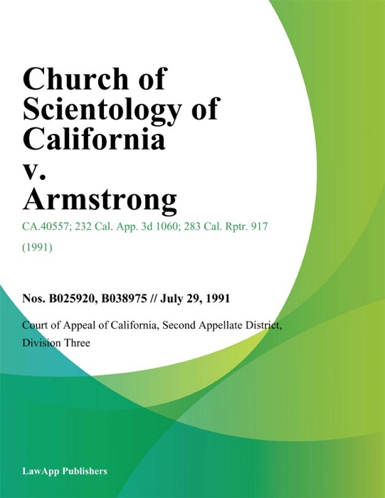 Church of Scientology of California v. Armstrong