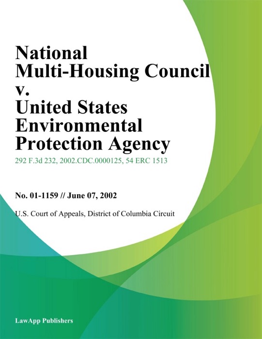 National Multi-Housing Council v. United States Environmental Protection Agency