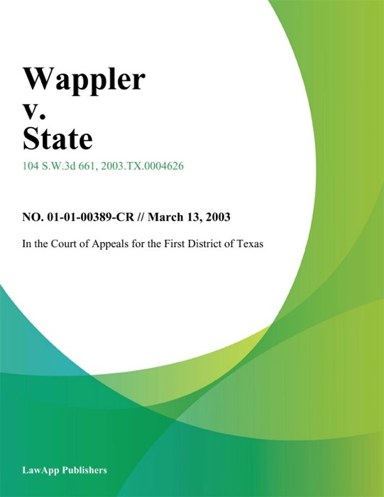 Wappler v. State