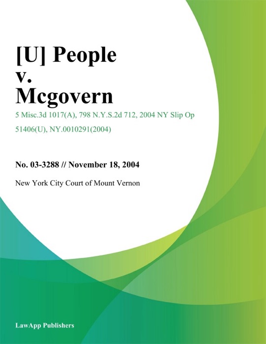 People v. Mcgovern