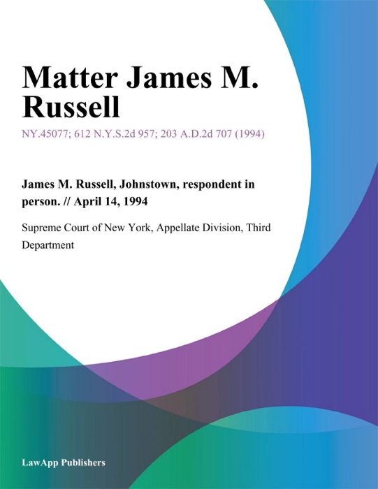 Matter James M. Russell