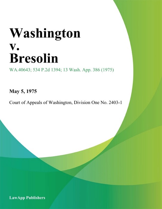 Washington V. Bresolin