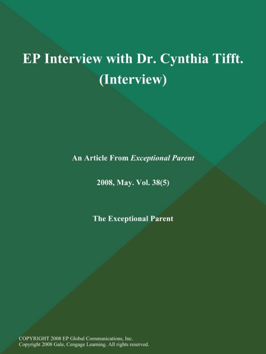 EP Interview with Dr. Cynthia Tifft (Interview)