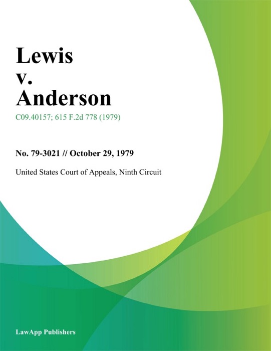 Lewis v. Anderson