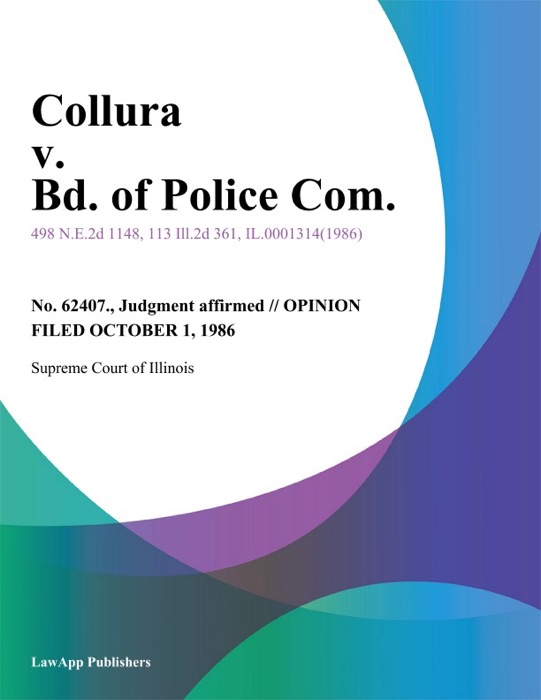 Collura v. Bd. of Police Com.