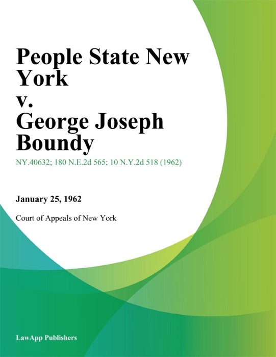 People State New York v. George Joseph Boundy