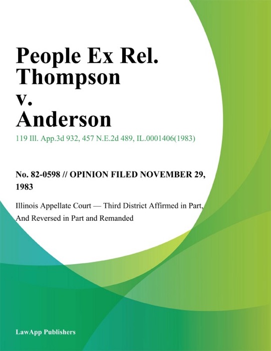 People Ex Rel. Thompson v. Anderson