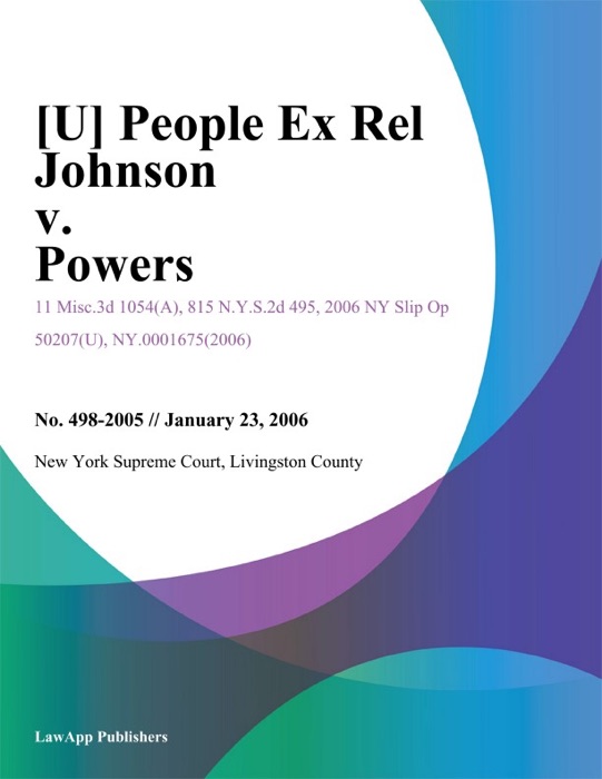 People Ex Rel Johnson v. Powers