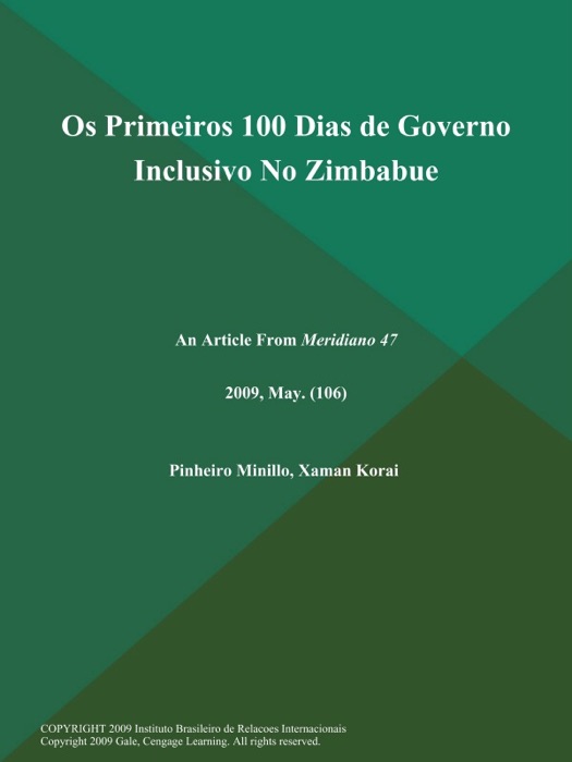Os Primeiros 100 Dias de Governo Inclusivo No Zimbabue