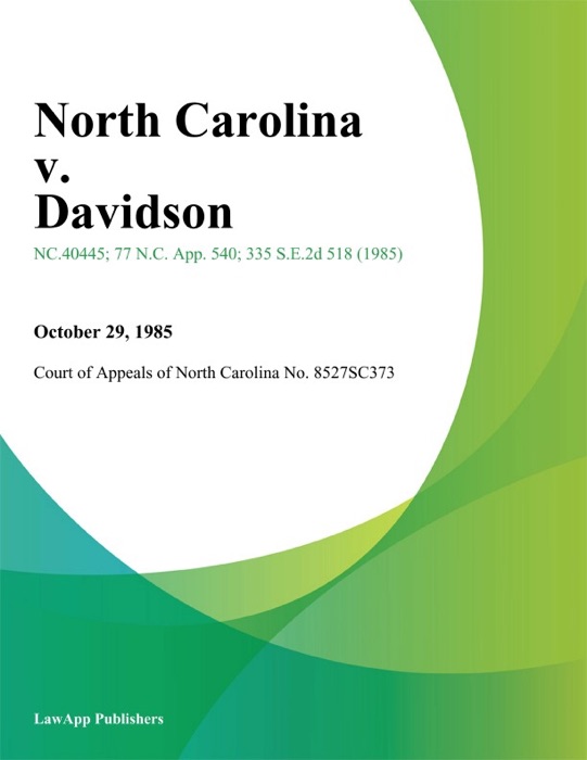 North Carolina v. Davidson