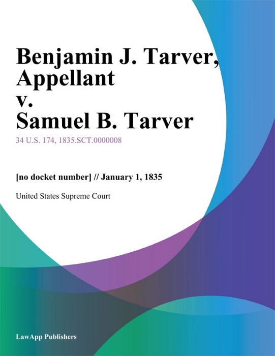 Benjamin J. Tarver, Appellant v. Samuel B. Tarver