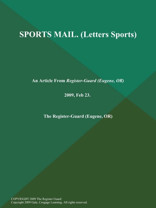 SPORTS MAIL (Letters Sports)