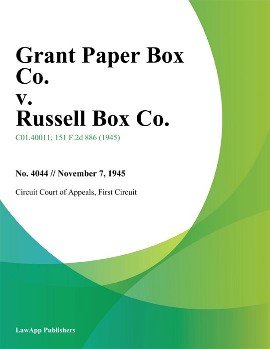 Grant Paper Box Co. v. Russell Box Co.