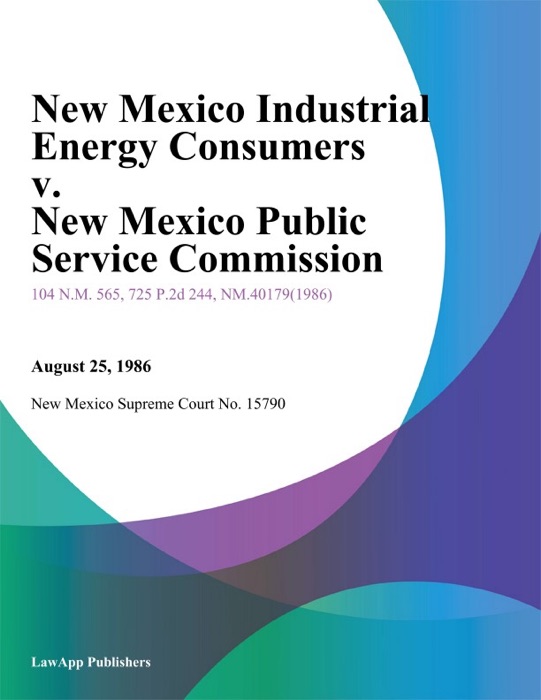 New Mexico Industrial Energy Consumers V. New Mexico Public Service Commission