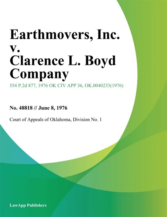 Earthmovers, Inc. v. Clarence L. Boyd Company