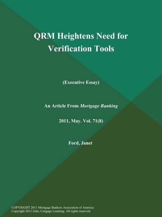 QRM Heightens Need for Verification Tools (Executive Essay)