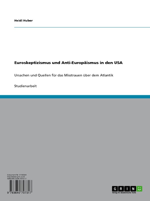 Euroskeptizismus und Anti-Europäismus in den USA