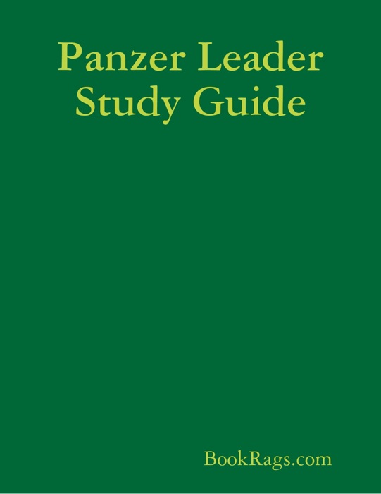 Panzer Leader Study Guide