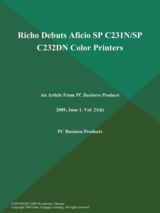 Richo Debuts Aficio SP C231N/SP C232DN Color Printers