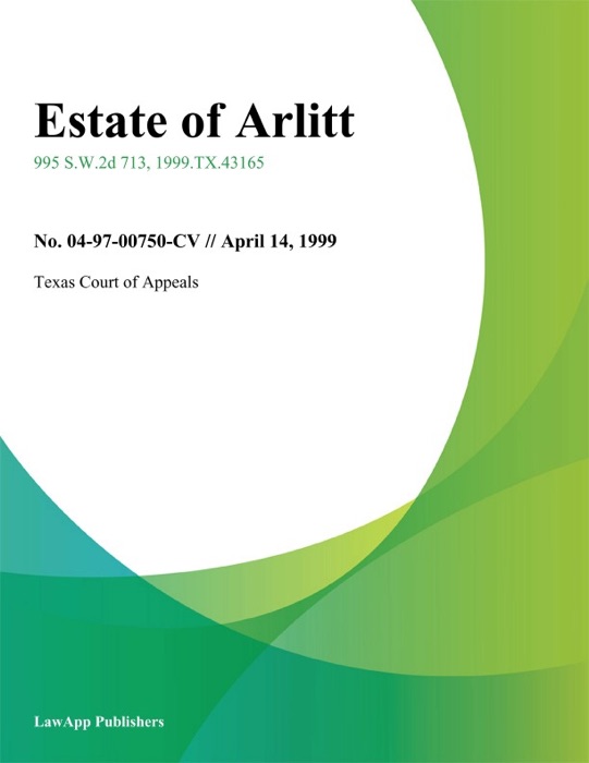 Estate Of Arlitt