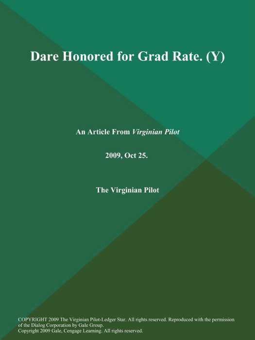 Dare Honored for Grad Rate (Y)