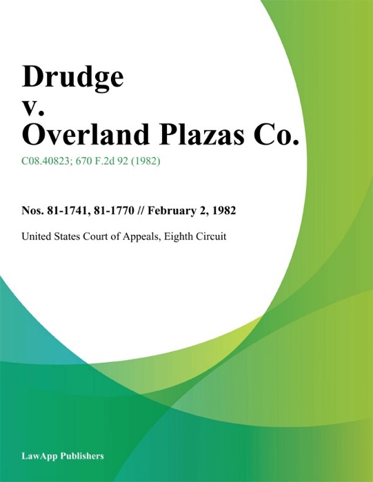 Drudge v. Overland Plazas Co.