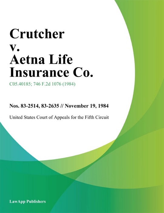 Crutcher v. Aetna Life Insurance Co.