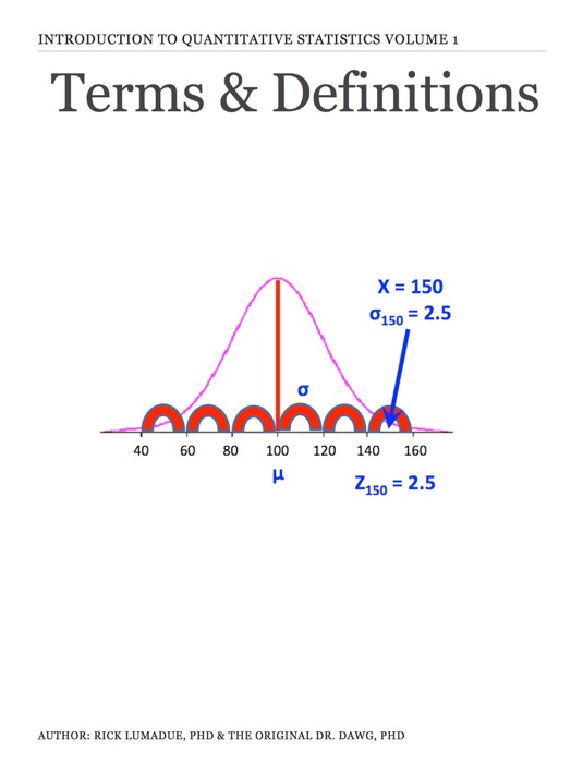 Introduction to Quantitative Statistics: Terms & Definitions, Vol. 1