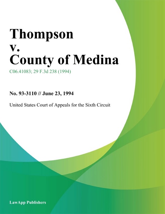 Thompson V. County Of Medina