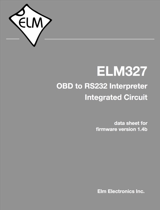 ELM327 OBD to RS232 Interpreter Integrated Circuit