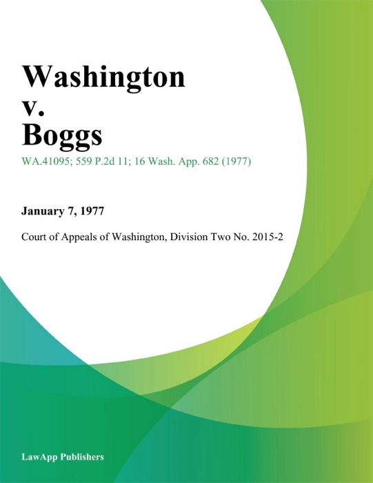Washington V. Boggs