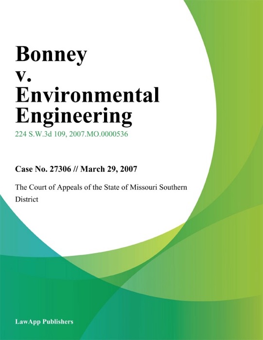Bonney v. Environmental Engineering