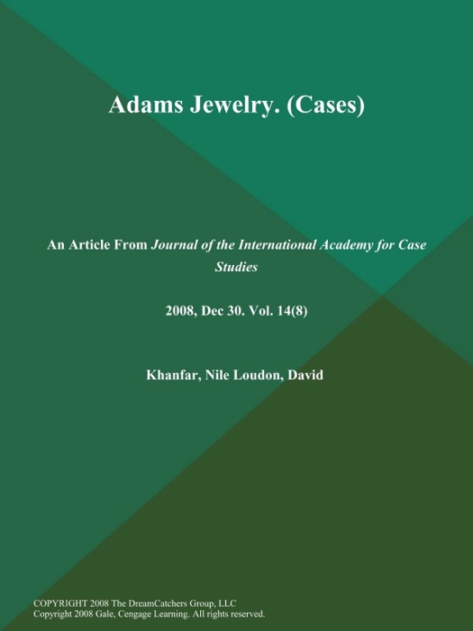 Adams Jewelry (Cases)