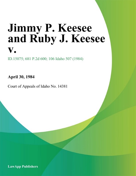 Jimmy P. Keesee and Ruby J. Keesee v.