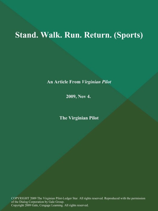 Stand. Walk. Run. Return (Sports)