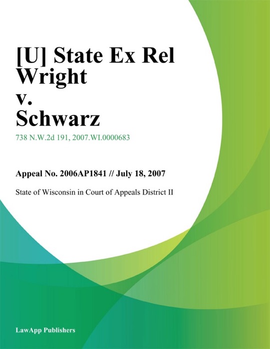 State Ex Rel Wright v. Schwarz