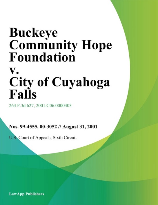 Buckeye Community Hope Foundation v. City of Cuyahoga Falls