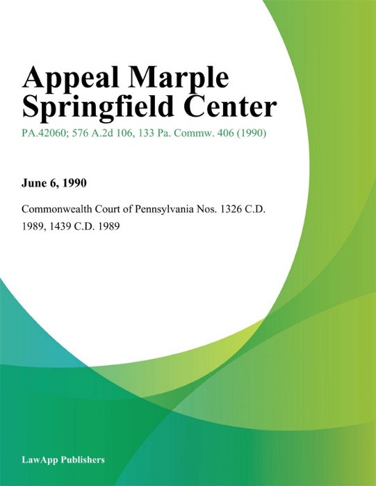 Appeal Marple Springfield Center