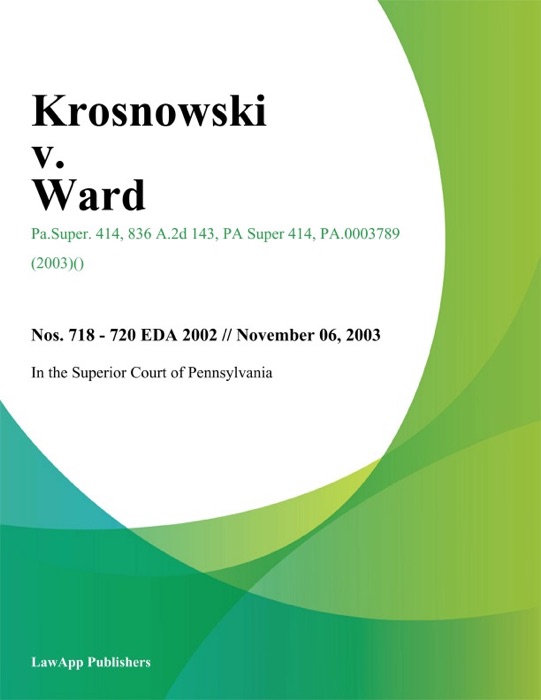 Krosnowski V. Ward