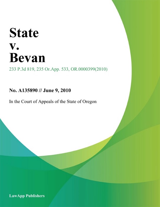 State v. Bevan