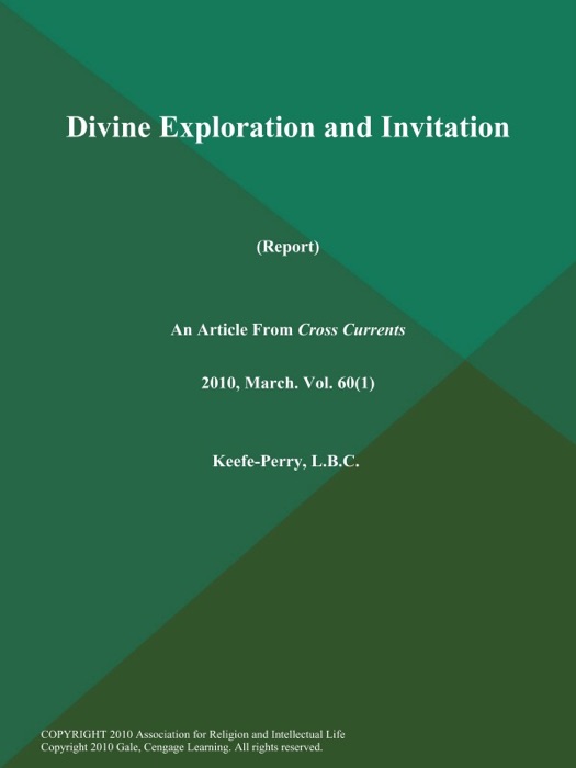 Divine Exploration and Invitation (Report)