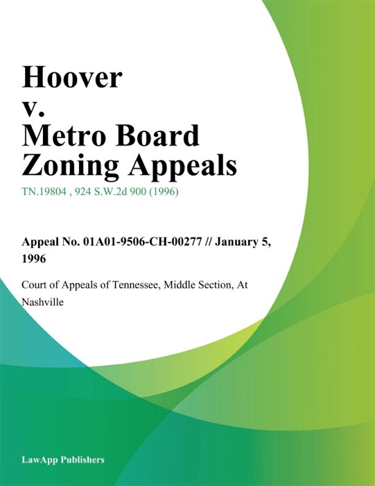 Hoover v. Metro Board Zoning Appeals