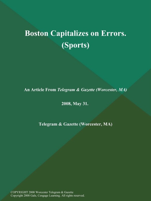 Boston Capitalizes on Errors (Sports)