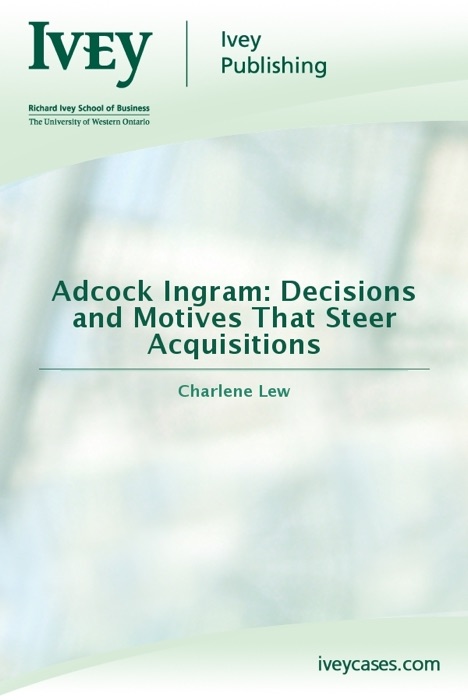 Adcock Ingram: Decisions and Motives That Steer Acquisitions