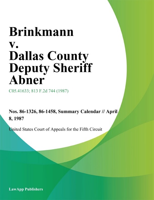 Brinkmann V. Dallas County Deputy Sheriff Abner