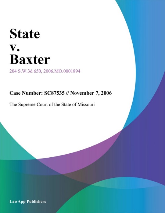 State V. Baxter