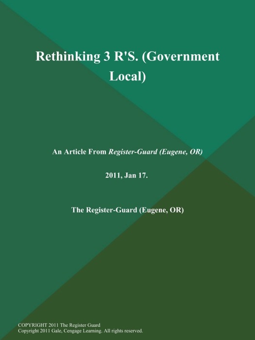 Rethinking 3 R'S (Government Local)